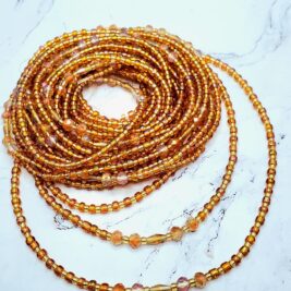 Gold Tie on Waist Beads