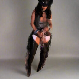 Chap Fringe Cowboy Boots - Customizable Western Boots With Rhinestone Embellishment