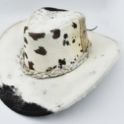 Cowhide Cowboy Hat - Handmade Dark Brown Western Style Accessories