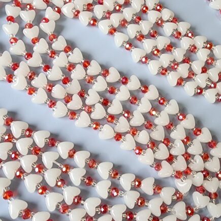 Glow heart waist bead