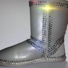 Crystal Lined Boots – Handmade Custom Snow Boots With Swarovski Crystals