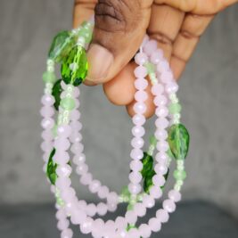 Jade Blossom Crystal Waist bead, Belly beads