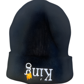 Satin-Lined Beanie (‘King’ Upside Down)