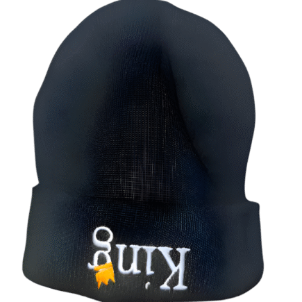 Satin-Lined Beanie (‘King’ Upside Down)