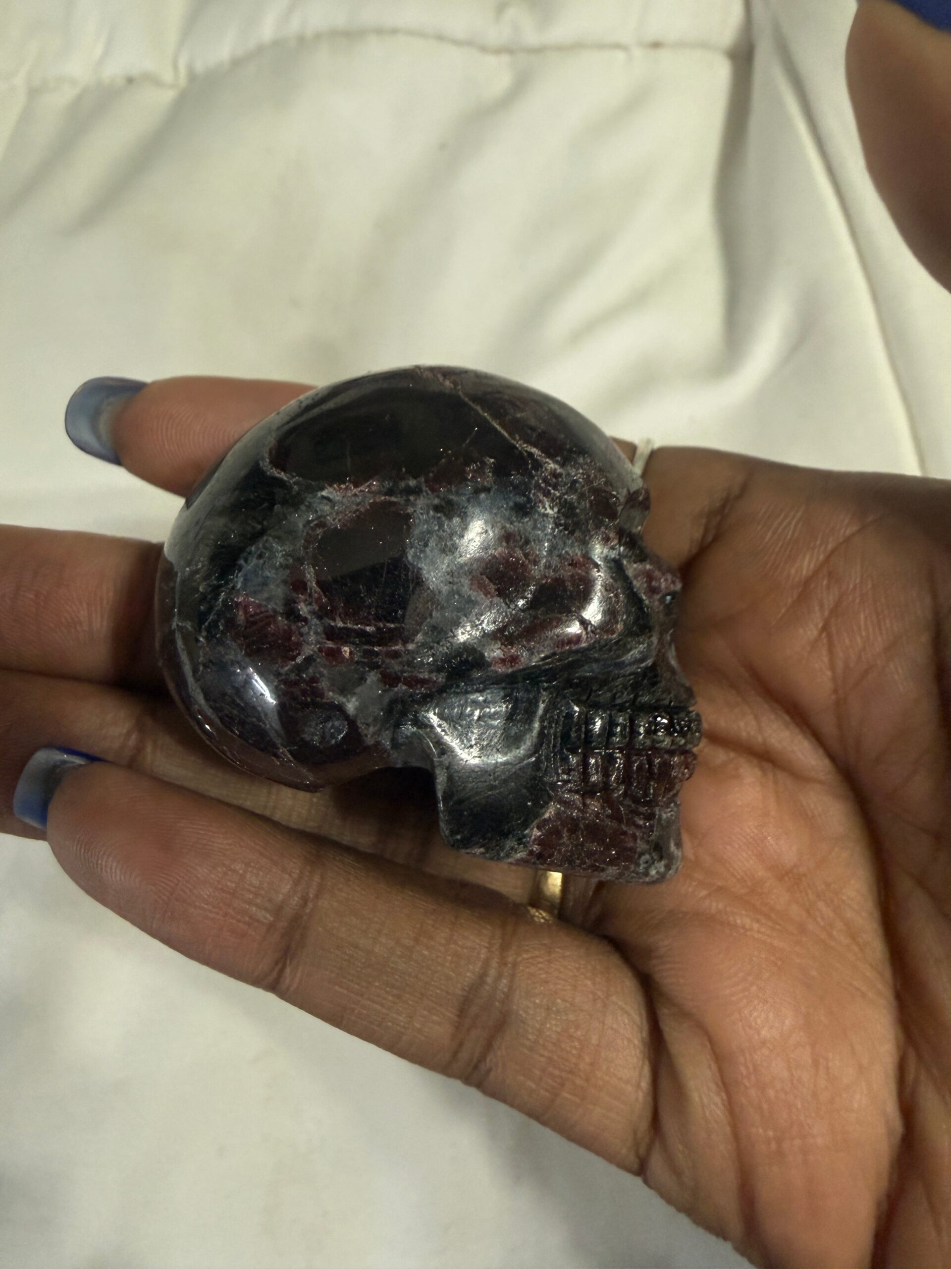 Garnet in Astrophylite Skull - Spiritual, Crystals