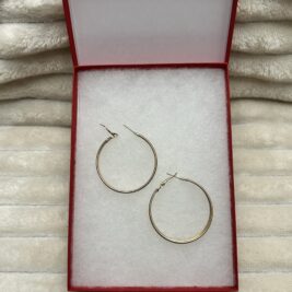 24k Gold Plated Luxe Loop Hoops