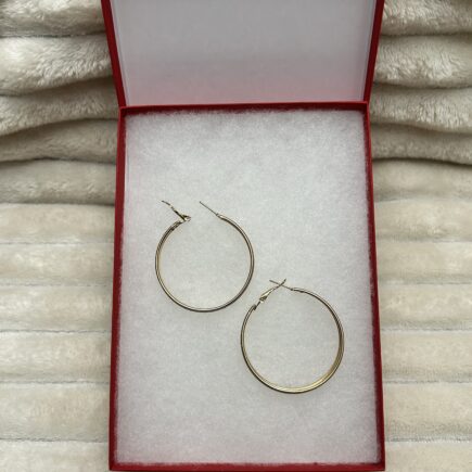 24k Gold Plated Luxe Loop Hoops