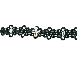 Obsidian Cowrie Choker