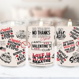 Anti Valentine's Club Soy Candle
