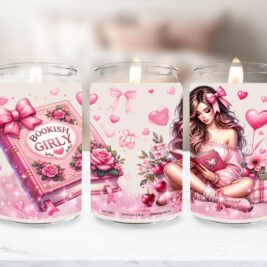 Bookish Girly Soy Candle