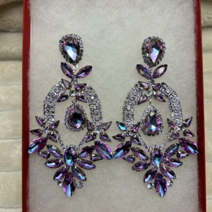 Lavender Luxe Statement Post Earring ( will come with gift box)