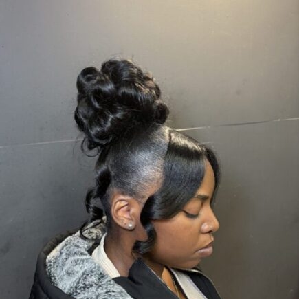 Pin Curl Updo