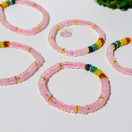 Rose Quartz Artisan Bracelet: Love & Luck