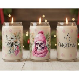 Dead Inside but It's Christmas Soy Candle
