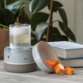 Glazed Concrete 2-In-1 Warmer Gift Set