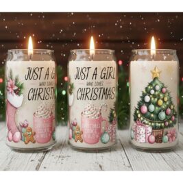 Just a Girl Who Loves Christmas Soy Candle
