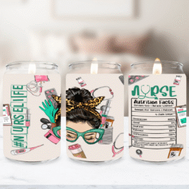 Nurse Nutrition Facts Soy Candle