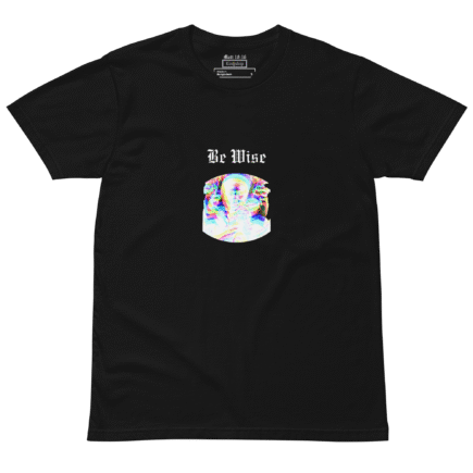 ‘Be Wise’ Tee: Black