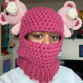 TEDDY BEAR SKI MASK (Customizable Colors)