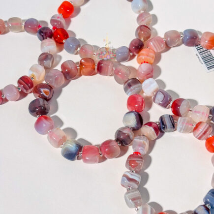 Botswana Agate Bracelet: Emotional Stability & Resilience