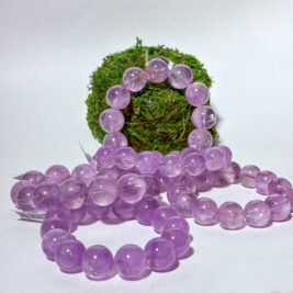 Lavender Amethyst Chunky Bracelet: Stress Relief & Emotional Clarity