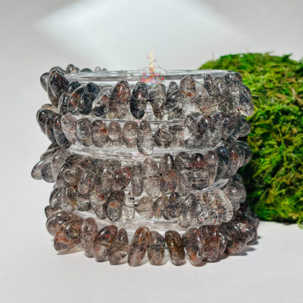 Mica In Quartz Chip Bracelet: Release Stagnant Energy
