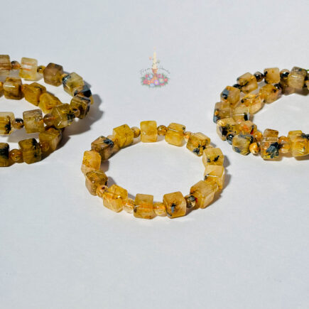 Starburst Rutile Quartz Bracelet: Awareness & Forward Movement