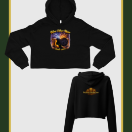 “Nine Ether Hair Don’t Care” Crop Hoodie