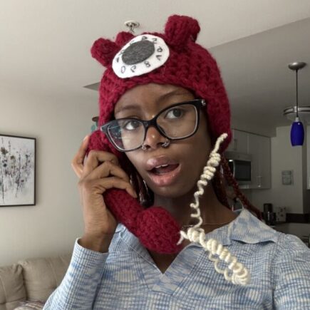 Telephone Crochet Hat (Phone Connects with Magnet | Customizable Colors)