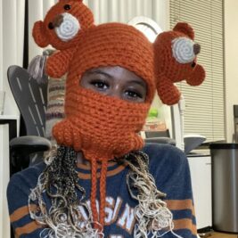 Teddy Bear Crochet Ski Mask (Customizable Colors)
