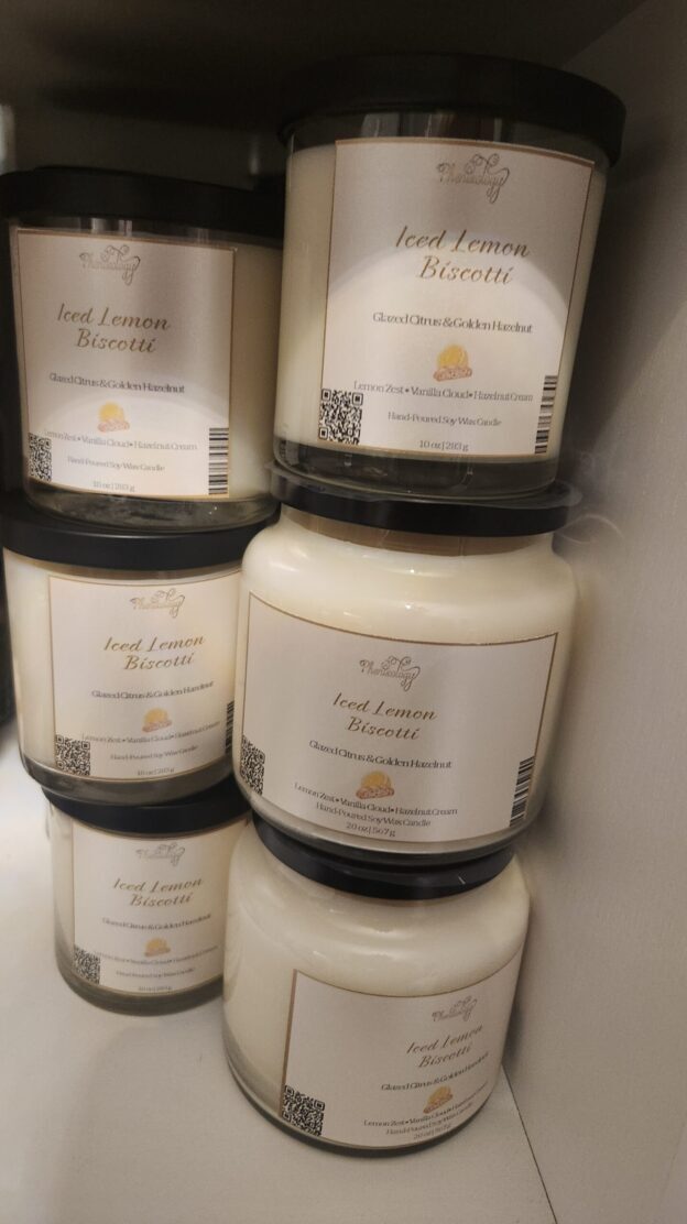 Iced Lemon Biscotti 3-Wick Soy Candle - Essentials, Candles