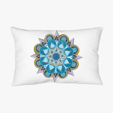 3 Chakras by breathemovedivine Throw Pillow