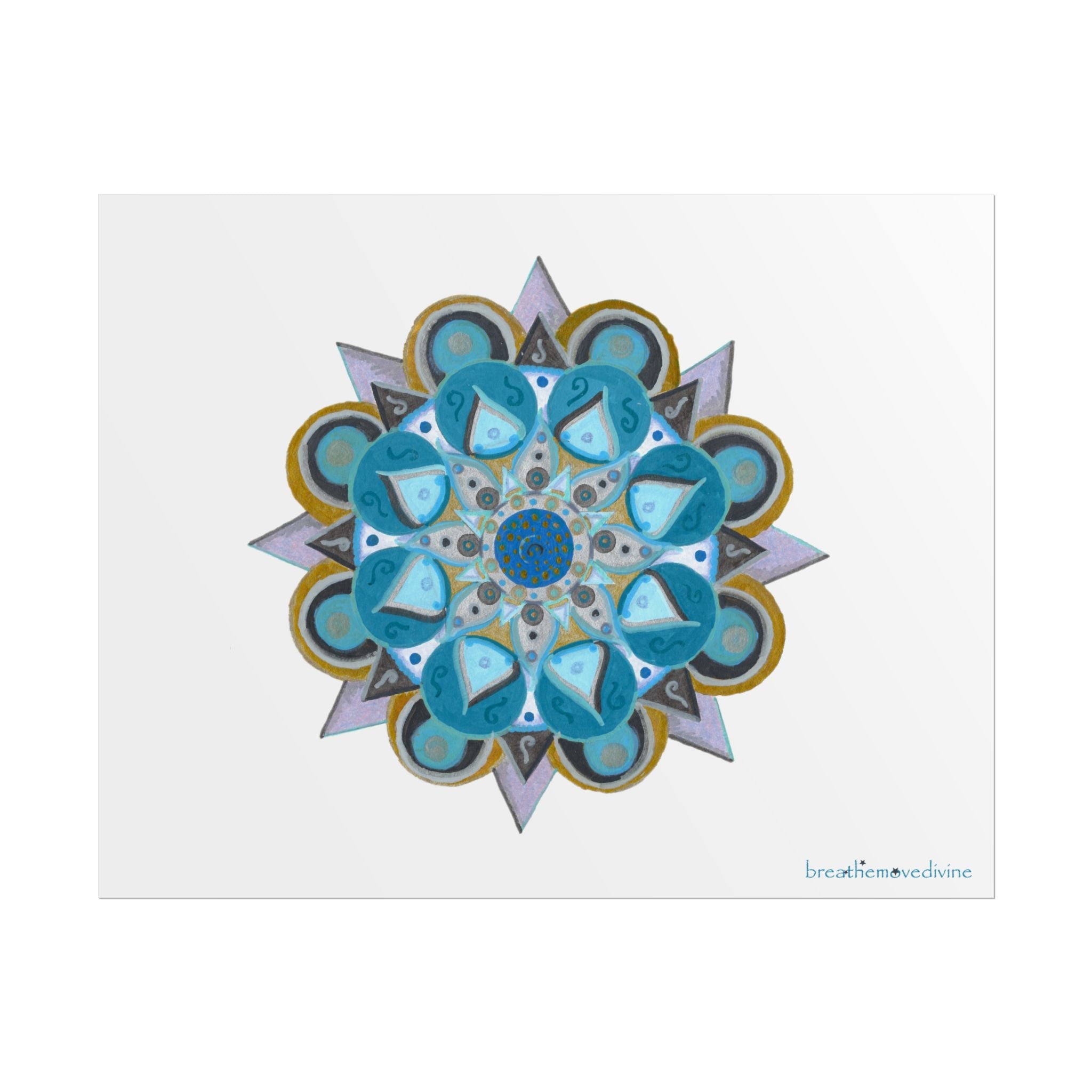 3 Chakras by breathemovedivine Vibrant Rolled Poster Print