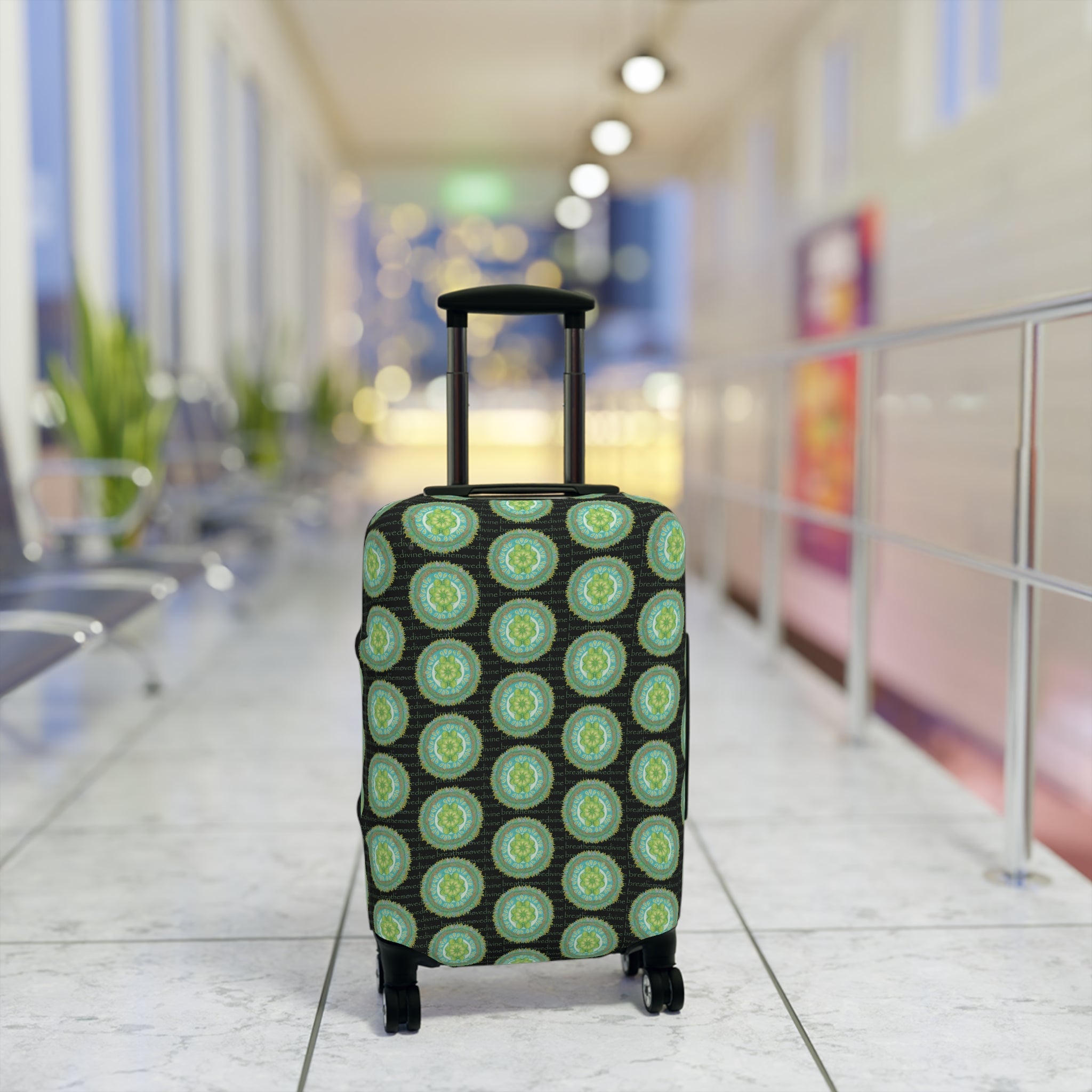 Heart Flame by breathemovedivine Mandala Pattern Suitcase Cover - Travel with Inspiration