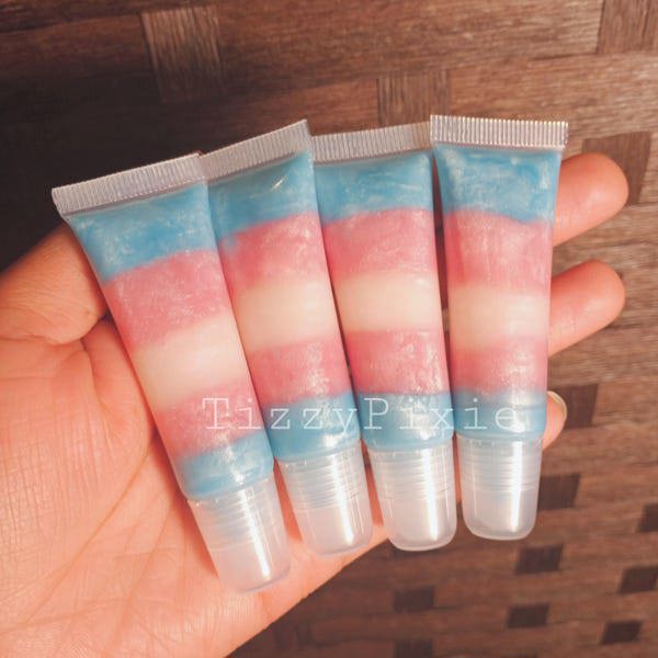 Trans Pride Lip Gloss - Coconut Flavor