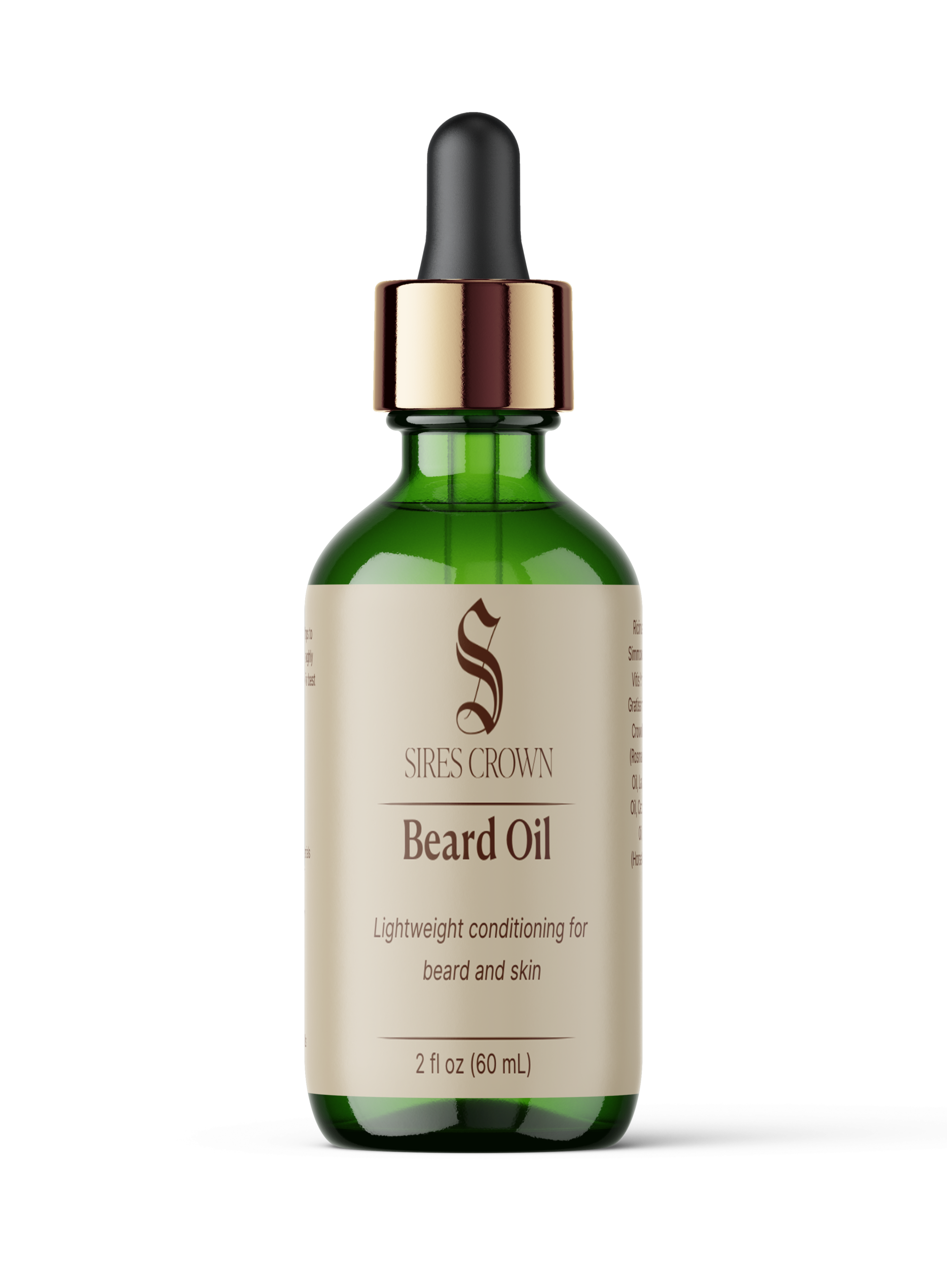 Beard Oil - 2 oz - Nourishing, Growth Promoting Beard Oil with Avocado, Jojoba, Rosemary, and Horsetail Grass