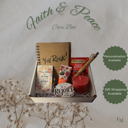 Faith & Peace Christian Self Care Box – Scripture Gift Set, Peace & Encouragement for Women