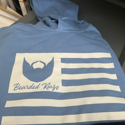 Carolina Blue - Beard Nation III Bearded Kings Hoodie