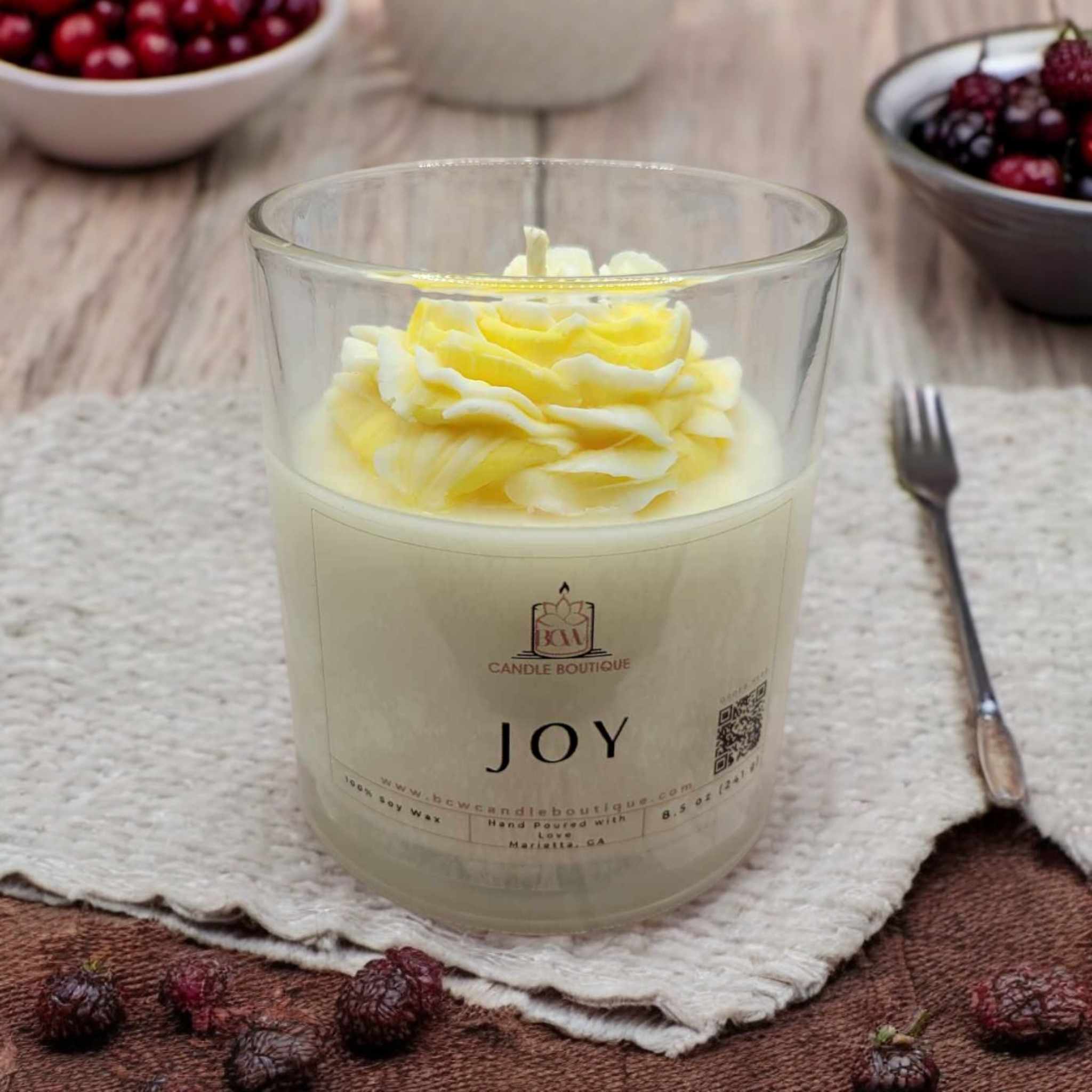 Natural Soy Wax Candles Online: “Joy” | Handmade Candles - (Uncategorized), Essentials, Candles