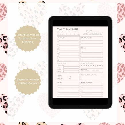 Wellness Agenda Planner – Digital Wellness & Self Care Journal, GoodNotes, Kindle Scribe, PDF