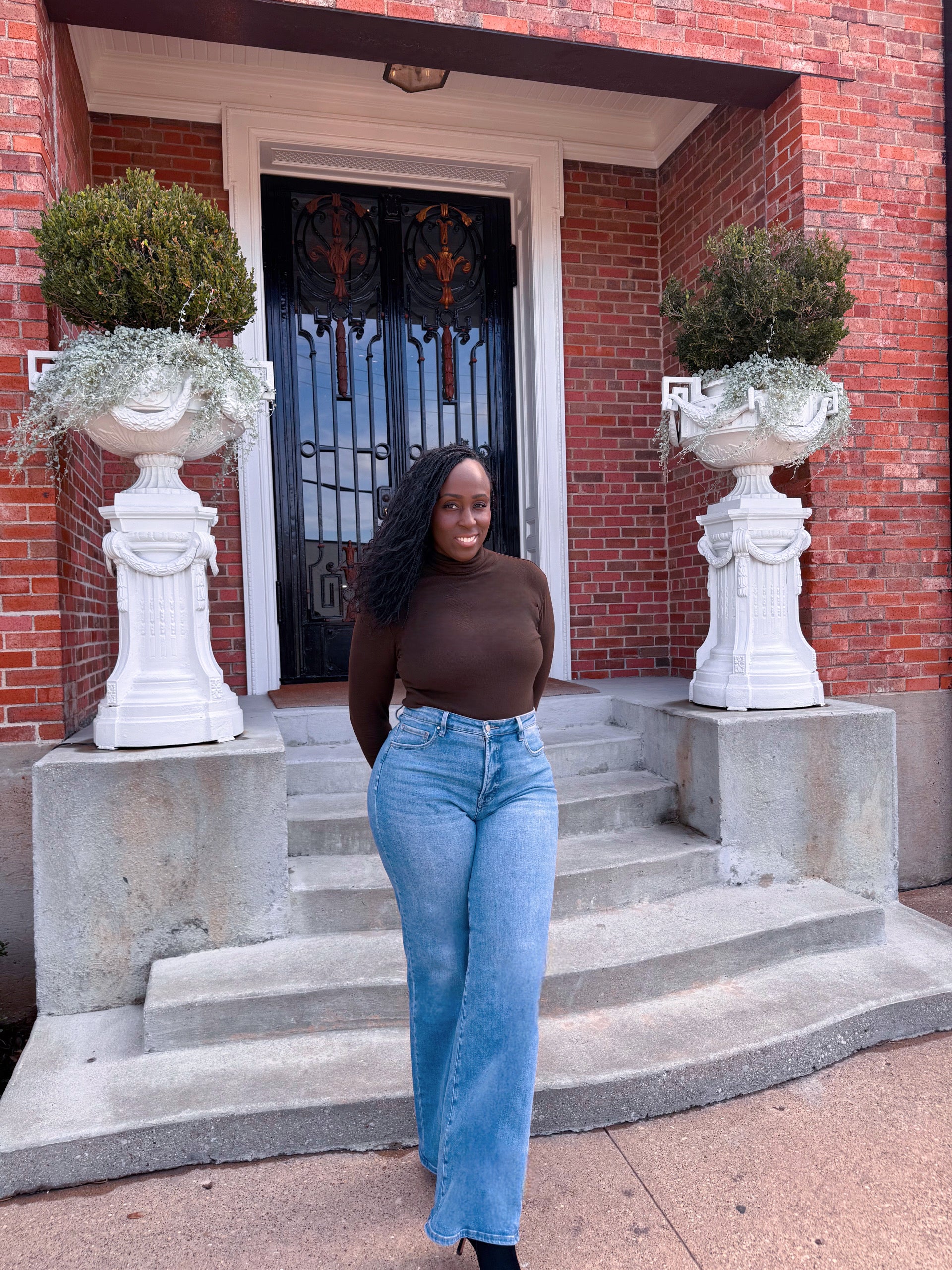 High-Rise Straight Tummy Control Jeans