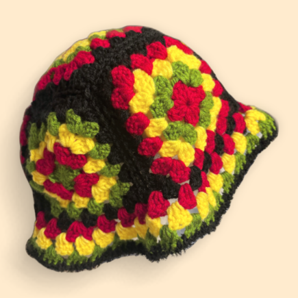Black Pride Granny Square Hat