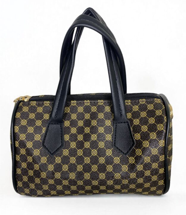 PATTERNED TOTE (Black)