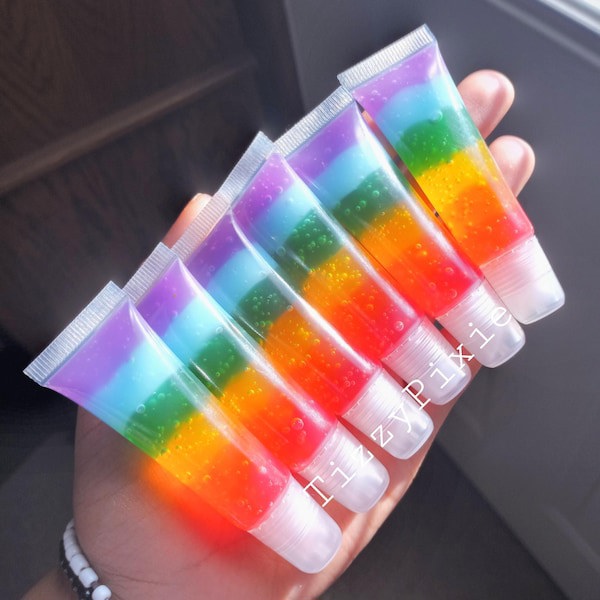 Rainbow Lip Gloss - Pineapple Flavor