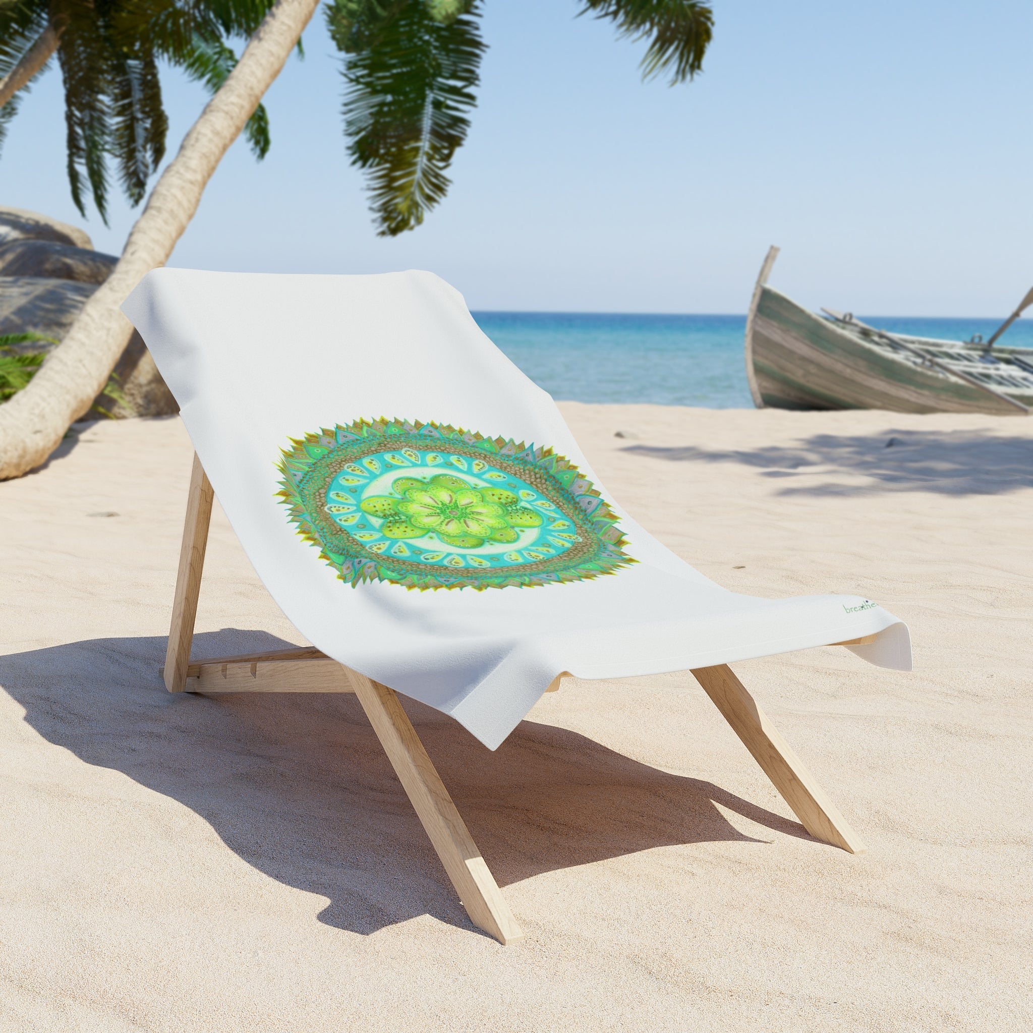 Heart Flame by breathemovedivine Beach Towel - Perfect for Summertime Fun!