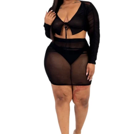 “Meshed Up” Skirt Set