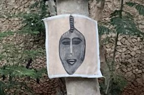 AFRICAN MASK. CANVAS PAINTING