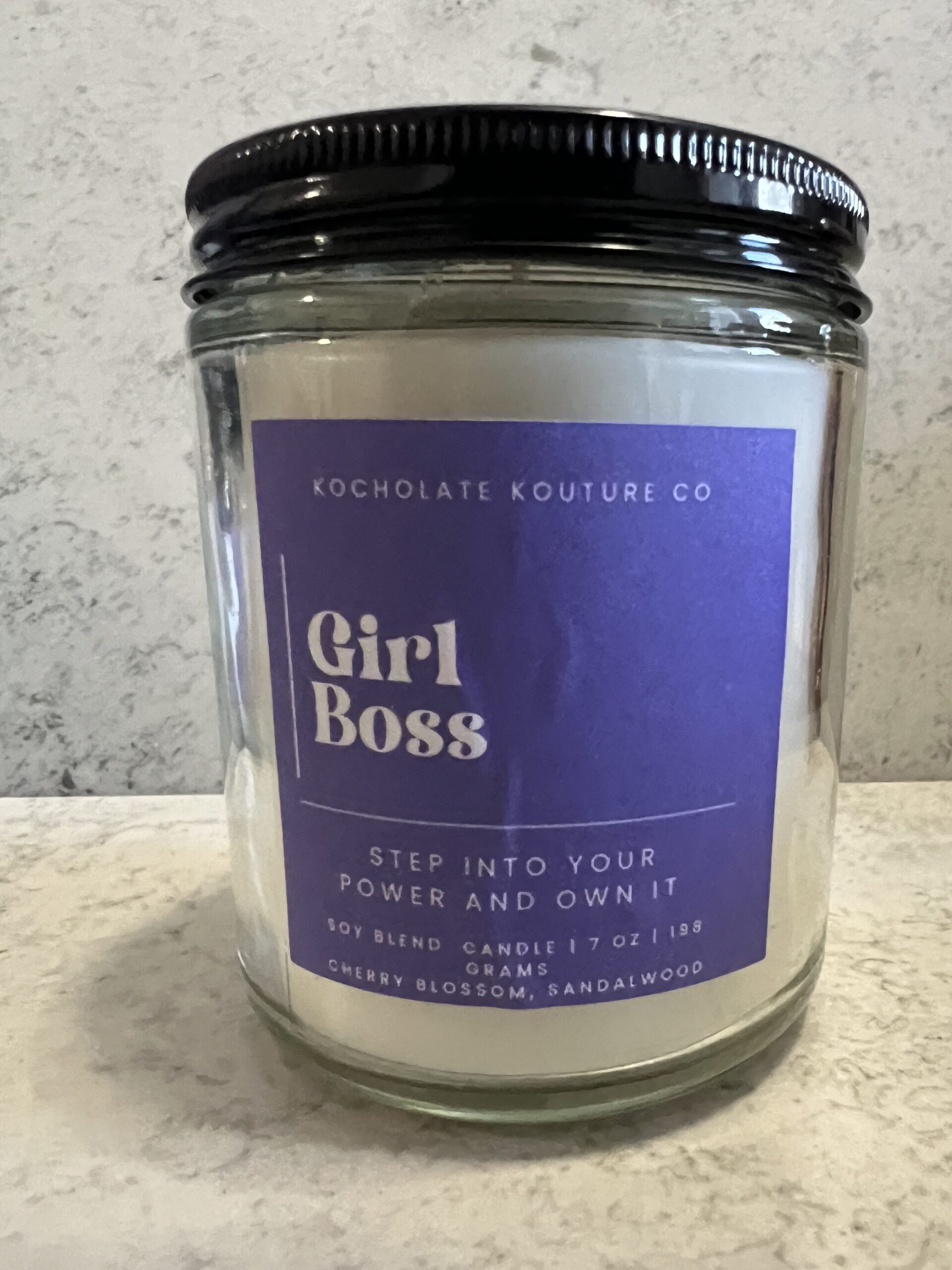 Girl Boss Candle – Japanese Cherry Blossom Sandalwood Scent - Essentials, Candles