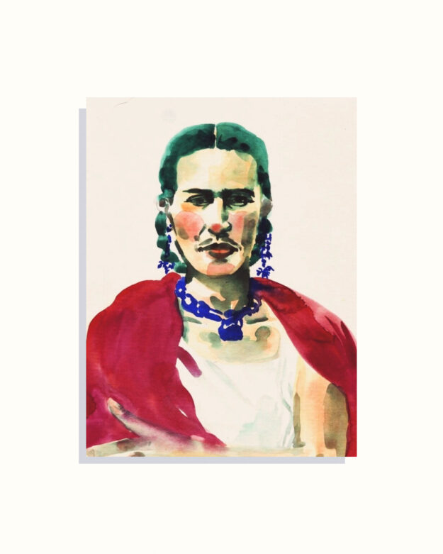 Green Frida Print