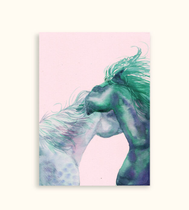 Pthalo Horses Print
